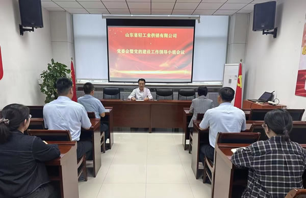 轻工供销公司党委召开2024年度党组织书记全面从严治党述责述廉和抓基层党建工作述职评议会议